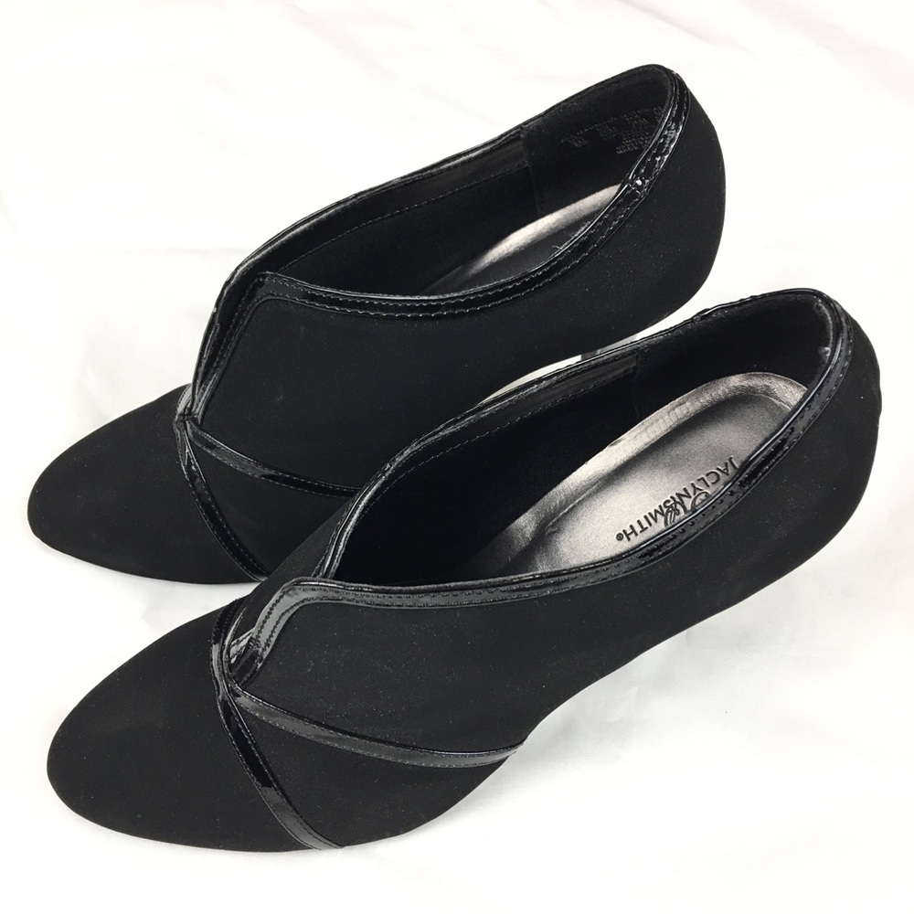 Jaclyn Smith Elissa Blk Slip On High Heel Shootie